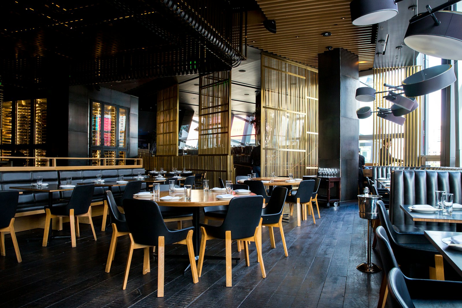Cardamom restaurant concept: a moody modern dining room